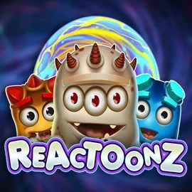 Reactoonz by Play'n GO, showcased at candyland-casino.eu – game logo